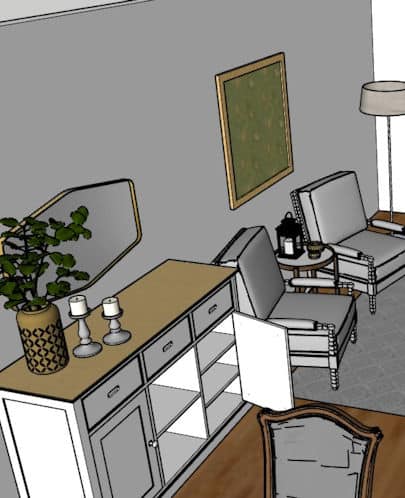 rendering of a sitting room